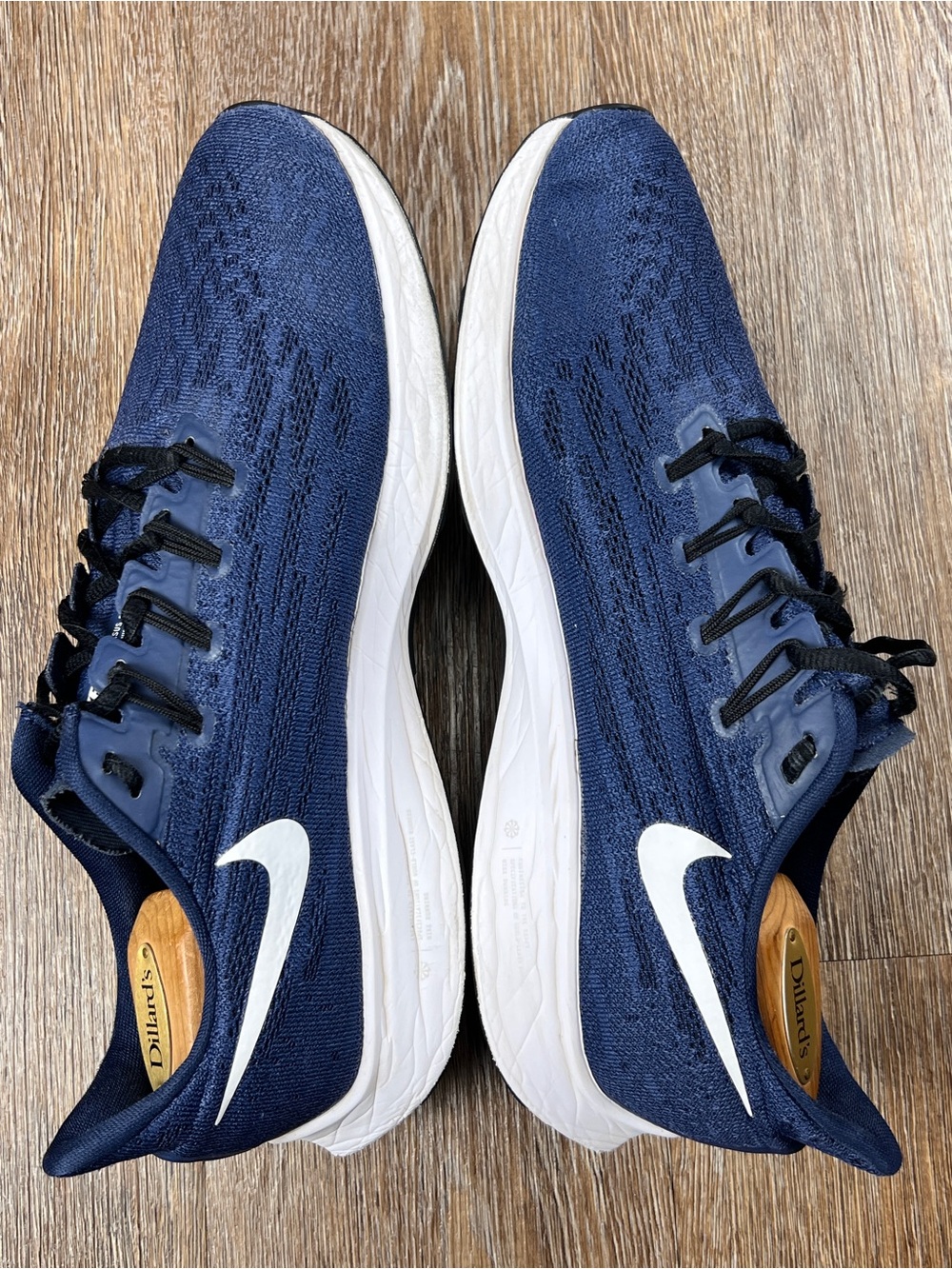 Nike Air Zoom Pegasus 36 Navy Blue White Running Shoes Sneakers | Size: 10.5 - Picture 4 of 8